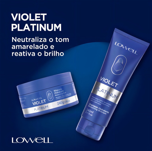 Lowell Shampoo Violet Platinum 240ml Matizador
