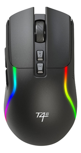 Mouse Gamer T4g Supersabre Rgb Alám. , Usb, 7 Botones, Negro