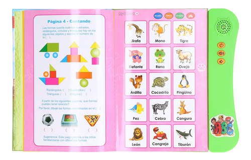 Libro De Sonidos En Español, Lenguaje Electrónico, Números D