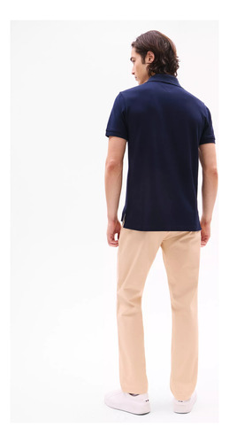 Chomba Regular Fit Cuello Con Inscripción Tommy Hilfiger