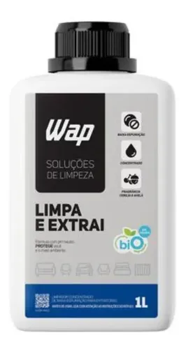 Detergente Limpador para Extratoras 1 Litro WAP LIMPA E EXTRAI co...