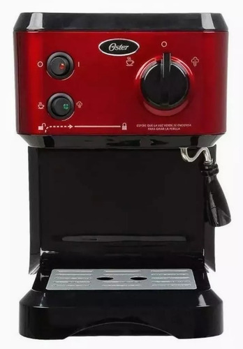 Cafetera Oster Para 2 Expreso Y Capuccino, Roja