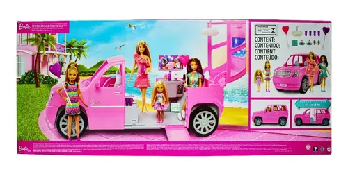 Barbie Limusina Con Hermanas Accesorios Mattel Cd 2 249