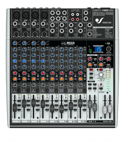 Venetian Audio Xenyx X1622 Usb Consola Mixer Efectos