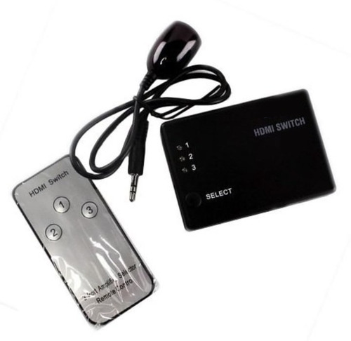 Imagen 3 de 6 de Switch Selector Hdmi 4k 3 A 1 Automatico Y Control Remoto