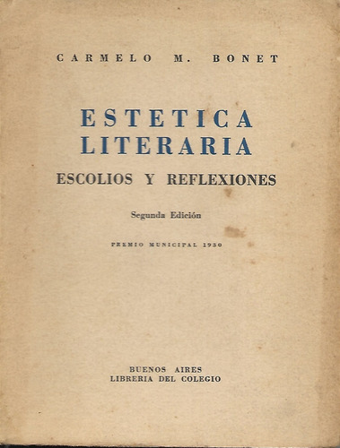 Estética Literaria Carmelo Bonet