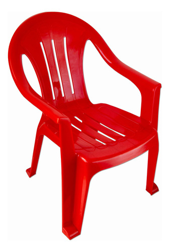 Silla Sillon Infantil Plastica Isabella Apoyabrazos X 2 Unid Color Rojo