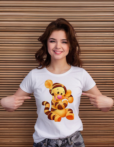 Playera Dama Wo Winnie Pooh Tigger P16