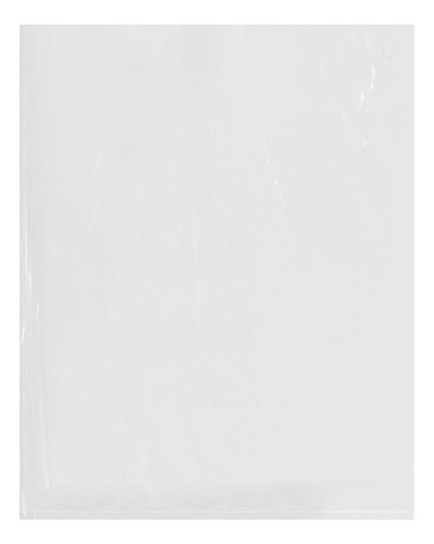 Plymor Flat Open Clear Plastic Poly Bags, 1.25 Mil, 12  X 15