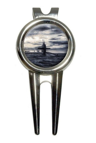 Submarino Nuclear Mar Marcador Pelota Golf Divot Repair Tool