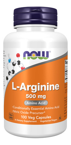 Now Suplementos, L-arginina 5 - 7350718:mL a $80990