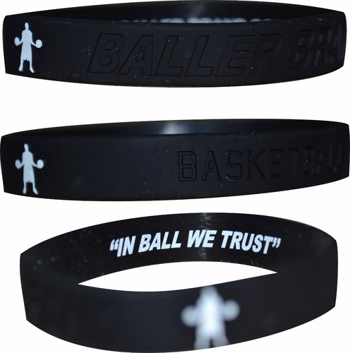 Pulsera De Silicona Baller Brand Hip Hop Rap Basket Dtoke 20 Cm