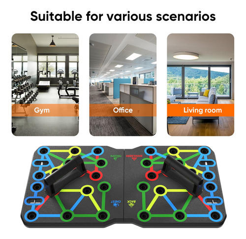 Tabla De Flexiones Aerlang 30 En 2 Accesorios De Fitness Negro