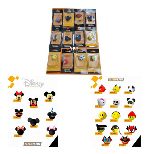 Imagem 9 de 10 de Ponteira Bola Bolinha Enfeite De Antena Mickey Minie 1ºlinha