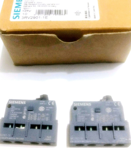 Bloco De Contatos 3rv2901 1e 1na+ 1nf Auxiliares Siemens