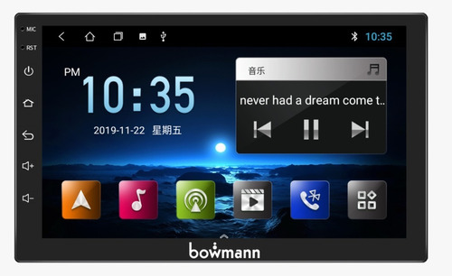  Radio Auto Android 10.0 Bowmann 7100 Gps Wifi Instalada