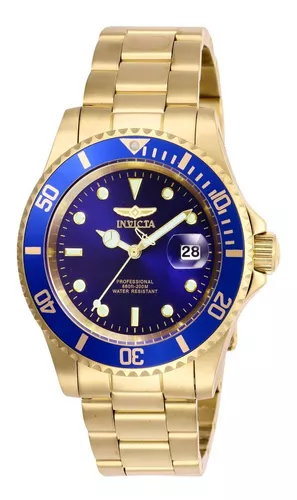 Reloj de pulsera Invicta Pro Diver 26974 de cuerpo color oro