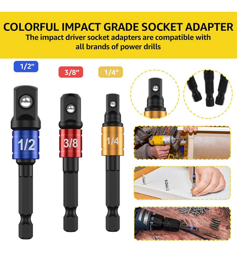 Kit De Extensión De Brocas Flexibles De 30 Piezas, Taladro E