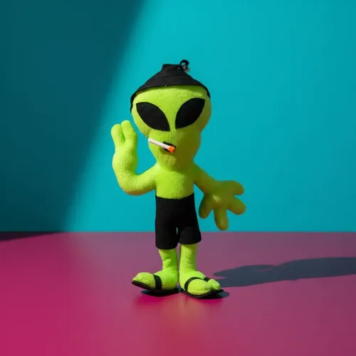 Et Alien De Pelúcia Parabrisa E Janela Verde Fumando | MercadoLivre