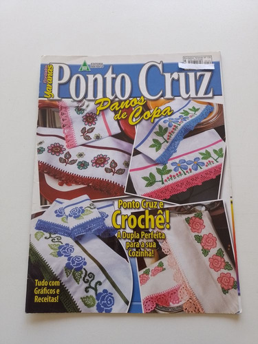 Revista Bordados Yaranas Ponto Cruz Panos De Copa  Z835