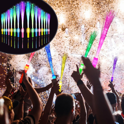 25pcs Varitas De Fibra Óptica Luz Led Para Eventos Fiesta