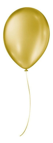 Balão De Festa Cintilante - Dourado - 5 12cm - 25 Unidades