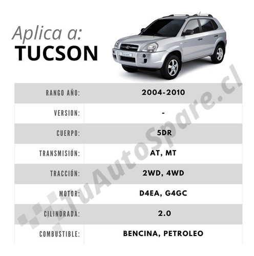 Bieleta Trasera Hyundai Tucson 2004-2008, Izq+der Par (2)
