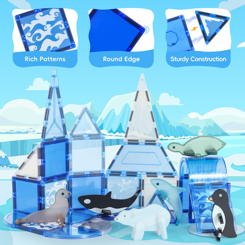 Bloques Magneticos Para Niños, Magnetic Blocks De Animales