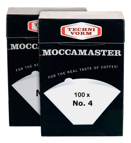 85022 Filtros De Papel Moccamaster # 4, Blanco (2)  ?...