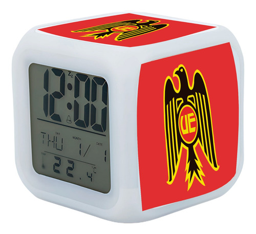 Reloj Despertador Unión Española - Personalizado Rojo