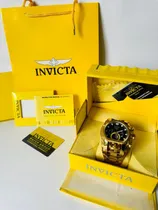 Comprar Reloj Pulsera Invicta Edición Bolt Seuz Fondo Negro Dorado Dorado Negro