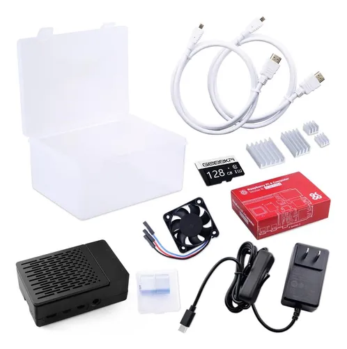 Geeekpi Raspberry Pi 4 8gb Starter Kit - 128gb Edition, R...