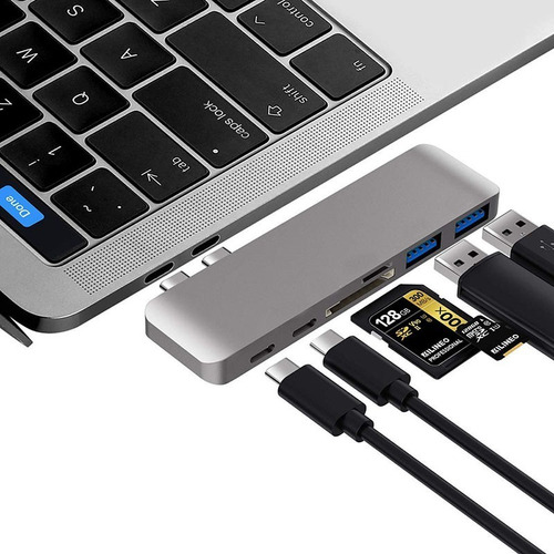 Hub Usb 3.0 Y Lector De Tarjetas Sd  Usb C Macbook Air Pro 