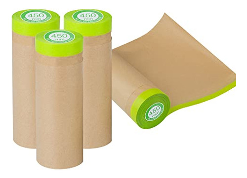 Pre-taped Masking Paper For Painting - 18 Inch X 50 Fee...