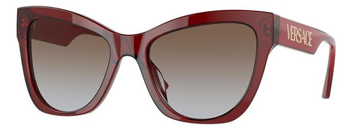 Versace Ve4417u 388/89 Square Shape Transparent Red