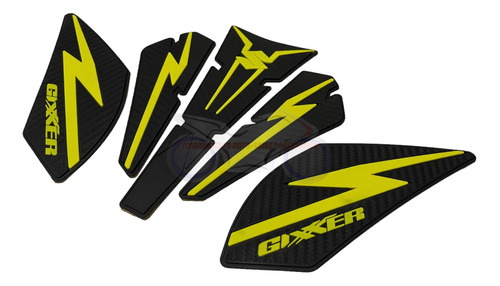 Kit Protector Tanque + Pierneras Caucho Suzuki Gixxer 150 Fi