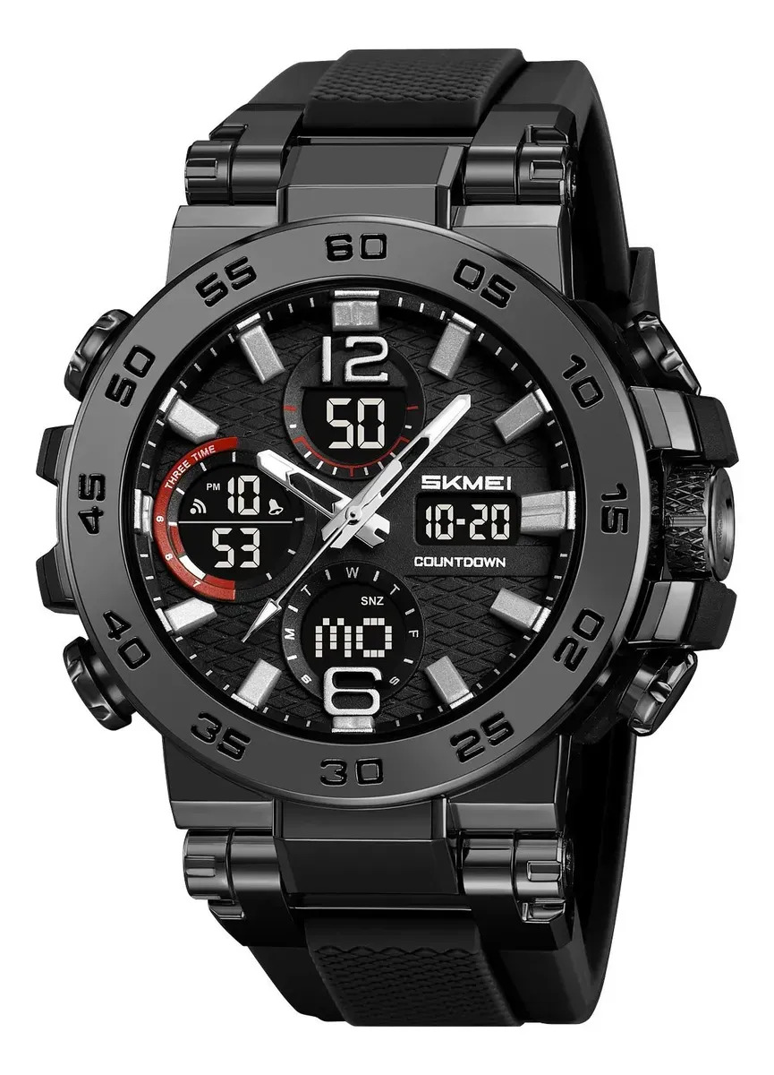 Reloj Pulsera Skmei 2499 Bk - Analógico Digital - Ć54,7mm - 2499bk