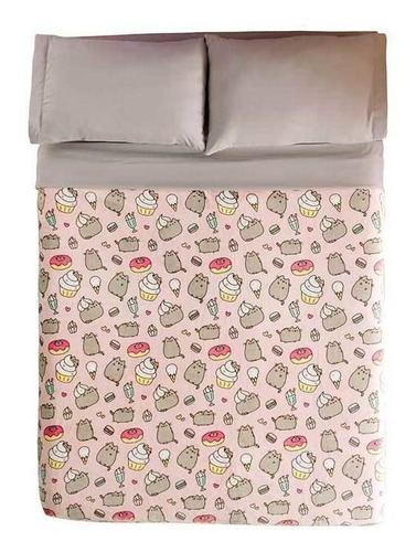 Imagen 1 de 5 de Cobertor Vianney Ligero Matrimonial Pusheen