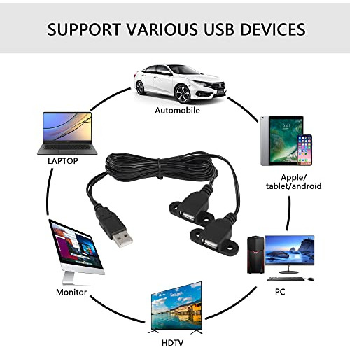 Cable De Carga Usb 2.0 Sinloon, Divisor Usb 2.0 Y, Usb 2.0 M