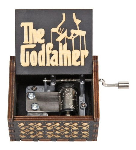 Caja Musical Negra Madera El Padrino The Godfather