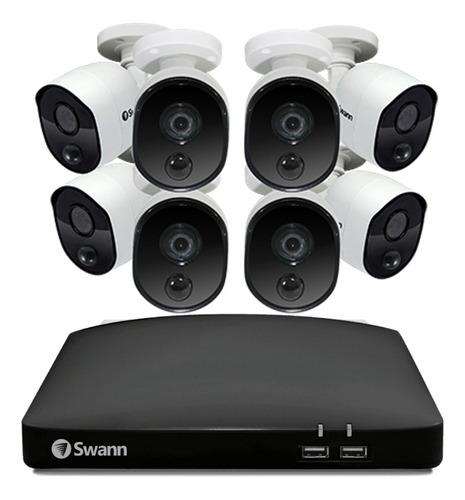 Sistema Seguridad Swann 8 Ch 1tb 8 Cámaras Exteriores + App