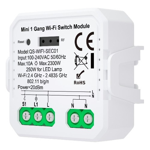 Switch Interruptor 1 Llave Mini Bsmart - Bgreat