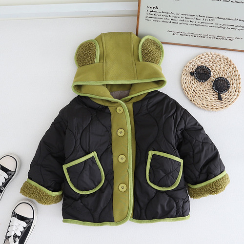 Ropa De Invierno De Algodón Para Niños, Sombrero De Terciope