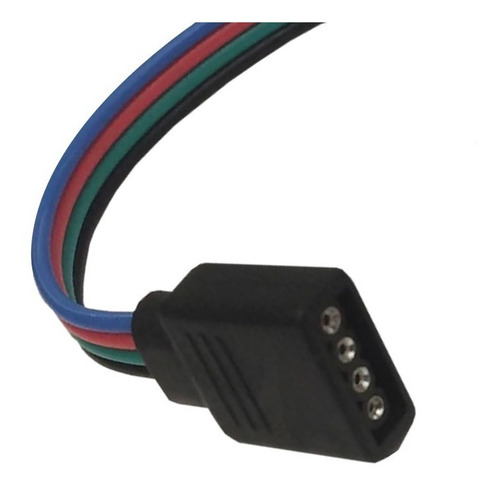 Conector De 4 Pines Cable Hembra Para Tiras Led Rgb Demasled