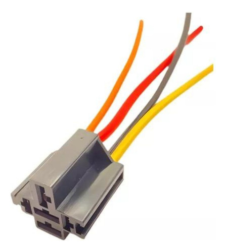 Rele Auxiliar Automotivo 4 Pinos 12v 40a Mais Plug Soquete
