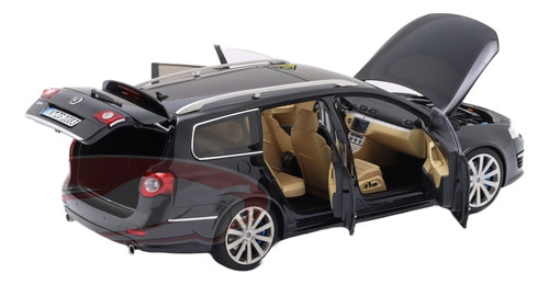 Miniatura Carro Vw Passat R36 Variant 2009 Preto 1:18 Nzg Preto