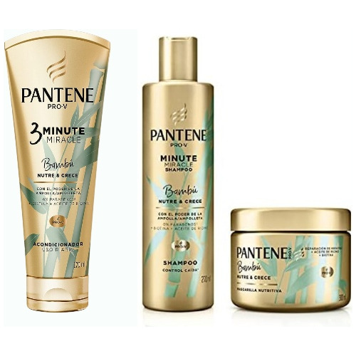 Pantene - Pack Bambú Nutre & Crece Shampoo Control Caída