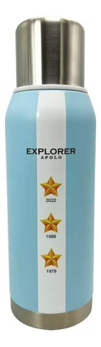 Termo Pico Cebador 1l Explorer Apolo Argentina Campeon Acero