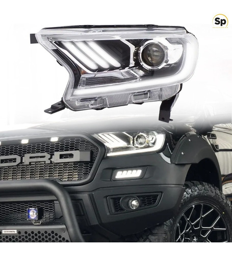 Imagen 7 de 10 de Faros Principales Ford Ranger Tipo Raptor 2019 Directo