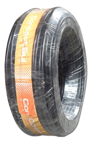 Imagem 3 de 3 de Metro Cabo Alimentação Contact Sul Puro Cobre 16 Mm - Preto